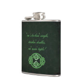 Irish Celtic Knot Green Heupfles (Links)