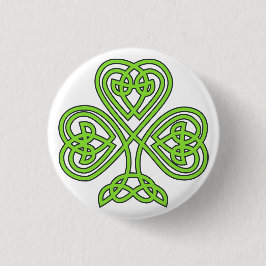 Irish Celtic Knot Heart Ronde Button 3,2 Cm