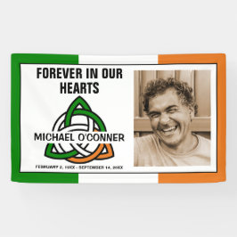 Irish Celtic Knot Photo Memorial Spandoek