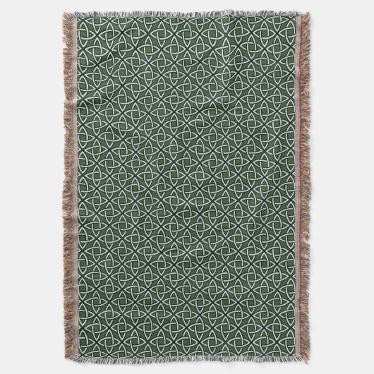 Irish Celtic Knot Throw Blanket Deken (Voorkant Verticaal)