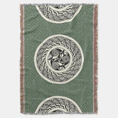 Irish Celtic Knot Throw Blanket Deken (Voorkant Verticaal)