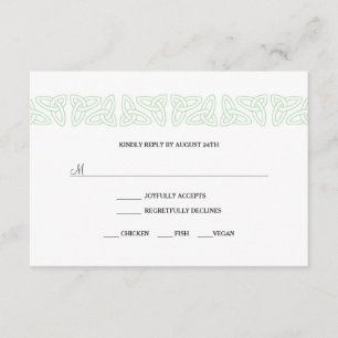 Irish Celtic RSVP-antwoordkaart 3991 RSVP Kaartje