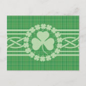 Irish Celtic Shamrock Briefkaart (Voorkant)