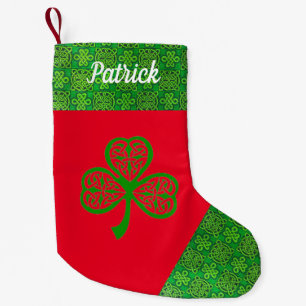 Irish Celtic Shamrock Kerststaart Kleine Kerstsok