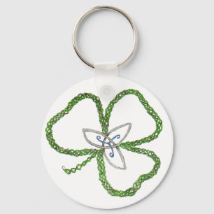 Irish Celtic Shamrock Knot Sleutelhanger