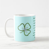 Irish Celtic Shamrock Knot St. Patrick's Prayer Koffiemok (Links)