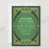 Irish Celtic St Patricks Birthday Party Invitation (Voorkant)