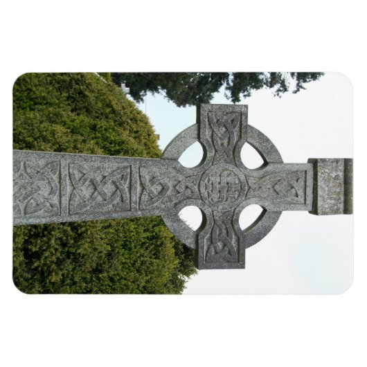 Irish Celtic Stone Cross Flexi Magnet Magneet (Horizontaal)