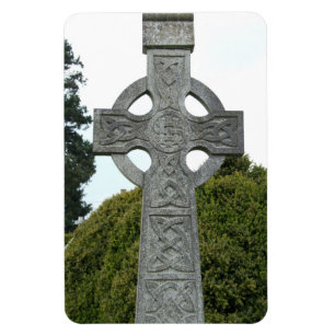 Irish Celtic Stone Cross Flexi Magnet Magneet