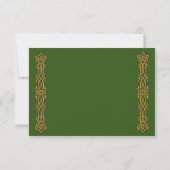 Irish Celtic Thmed Wedding RSVP (Achterkant)