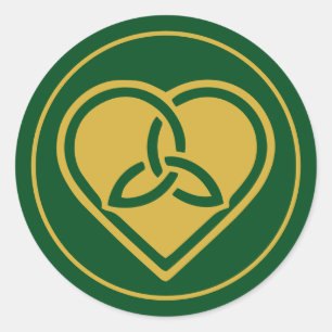 Irish Celtic Trinity Knot Love Ronde Sticker