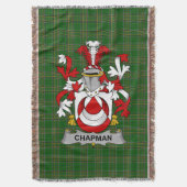 Irish Chapman wapenschild Family Crest Ireland Deken (Voorkant Verticaal)