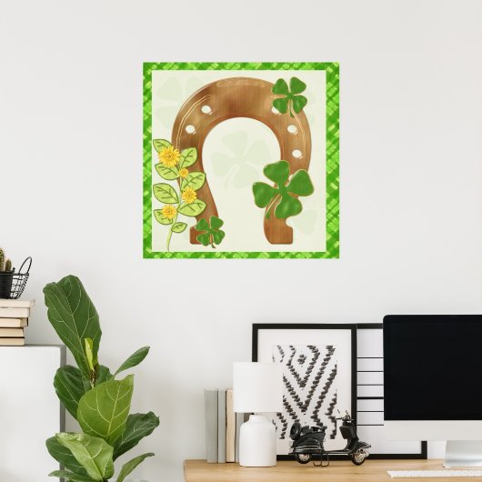 Irish Charm Whimsical Folk Art Print (Thuiskantoor)
