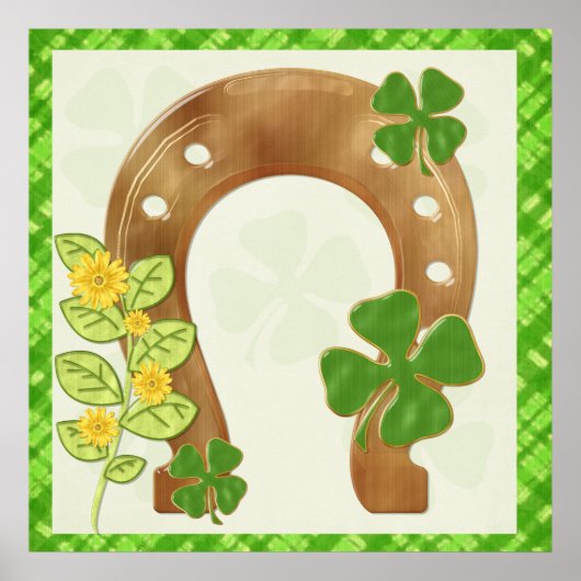 Irish Charm Whimsical Folk Art Print (Voorkant)