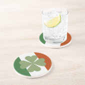 Irish Charming Lucky Clover Zandsteen Onderzetter (Zijkant)