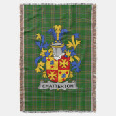 Irish Chatterton Wapen Familie Crest Irelan Deken (Voorkant Verticaal)