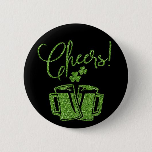 Irish Cheers Saint Patricks Day Party Ronde Button 5,7 Cm (Voorkant)