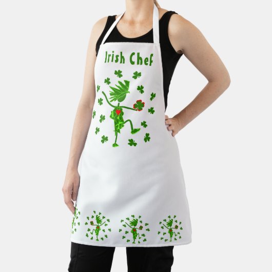 Irish Chef Apron personalize Words Schort (Insitu)