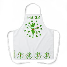 Irish Chef Apron personalize Words