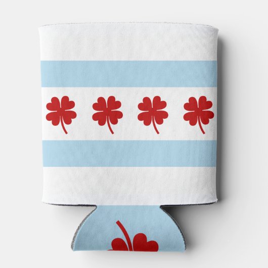 Irish Chicago Flag Blikjeskoeler (Achterkant)