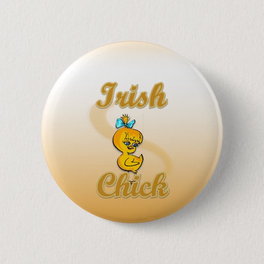 Irish Chick Ronde Button 5,7 Cm (Voorkant)