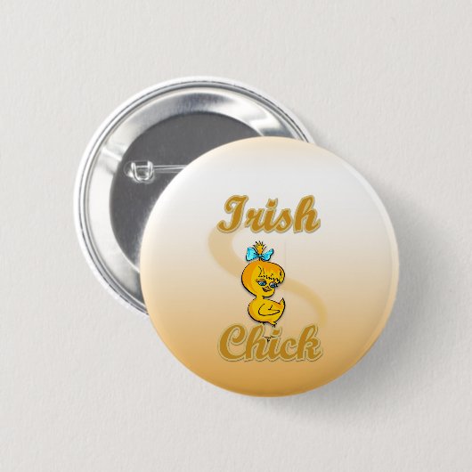 Irish Chick Ronde Button 5,7 Cm (Voorkant /achterkant)