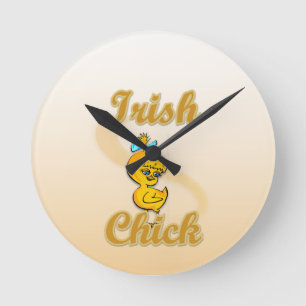 Irish Chick Ronde Klok