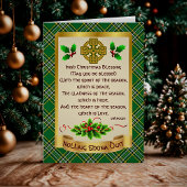 Irish Christmas Blessing Gepersonaliseerde Kaart
