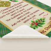 Irish Christmas Blessing w/Irish National Tartan Sherpa Deken (3/4)
