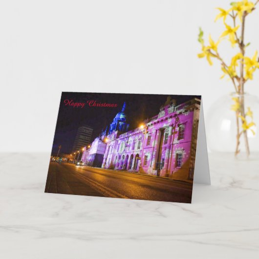 Irish Christmas Card Kaart (Gele Bloem)