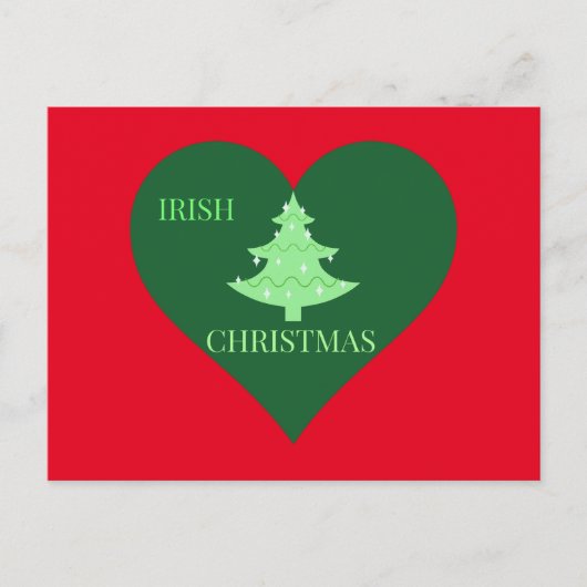 Irish Christmas Feestdagenkaart (Voorkant)