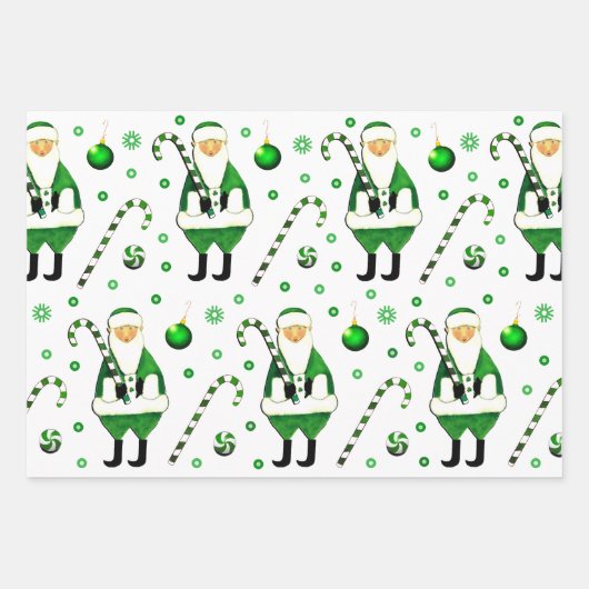 Irish Christmas Gift Wrapping Paper Sheets (Voorkant 2)