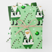 Irish Christmas Gift Wrapping Paper Sheets (In situ)