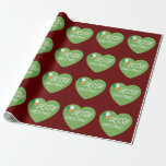 Irish Christmas Heart Cadeaupapier<br><div class="desc">Irish Christmas Heart Wrapping Papier Thuis Van Thuis</div>