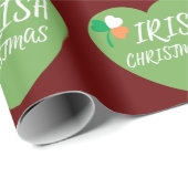Irish Christmas Heart Cadeaupapier (Rol Hoek)