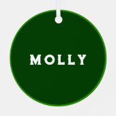 Irish Christmas Keepsake Metalen Ornament (Achterkant)