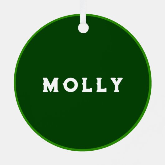 Irish Christmas Keepsake Metalen Ornament (Achterkant)