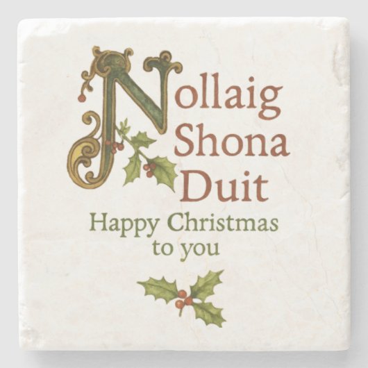 Irish Christmas Onderzetter (Voorkant)
