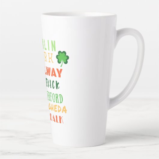 Irish Cities Subway Art Latte Mok (Rechts)