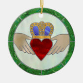 Irish Claddagh Keramisch Ornament (Voorkant)