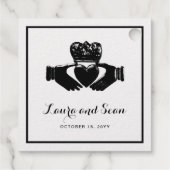 Irish claddagh | Liefde loyaliteit en vriendschap Bedankjes Labels (Achterkant)