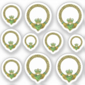 Irish claddagh love sticker (Voorkant)