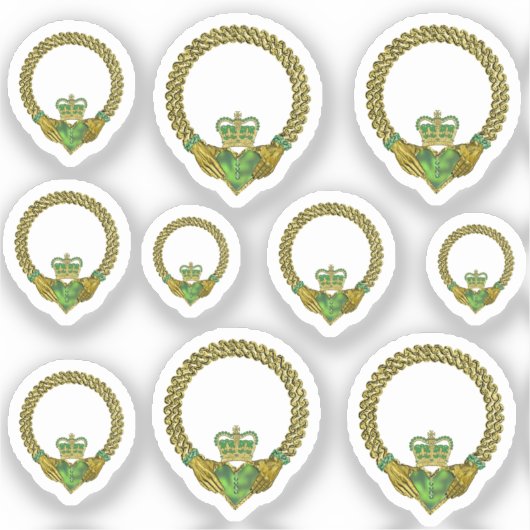 Irish claddagh love sticker (Voorkant)