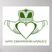 Irish Claddagh print / poster (Voorkant)