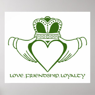 Irish Claddagh print / poster