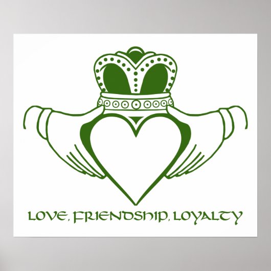 Irish Claddagh print / poster (Voorkant)