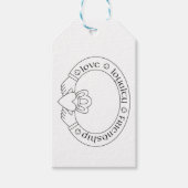 Irish Claddagh Ring Cadeaulabel (Voorkant)