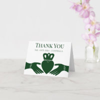 Irish Claddagh Ring Simple Graphic Green Wedding
