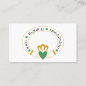 Irish Claddagh Ring Visitekaartje (Voorkant)