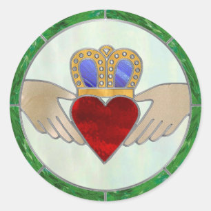 Irish Claddagh Ronde Sticker
